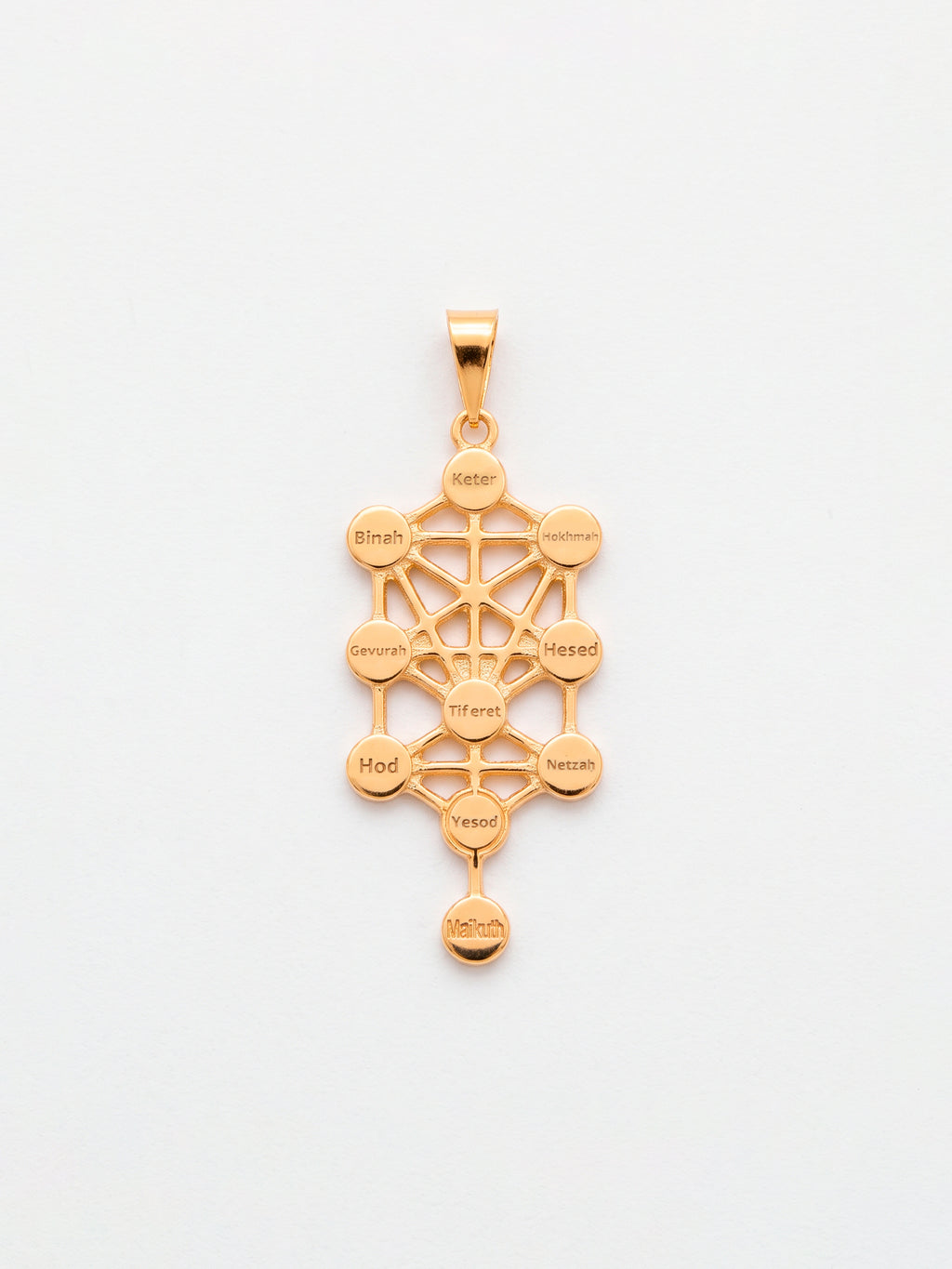 Pingente Kabbalah 2,9 x 1,5 cm - banhado a ouro 18k