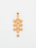 Pingente Kabbalah 2,9 x 1,5 cm - banhado a ouro 18k