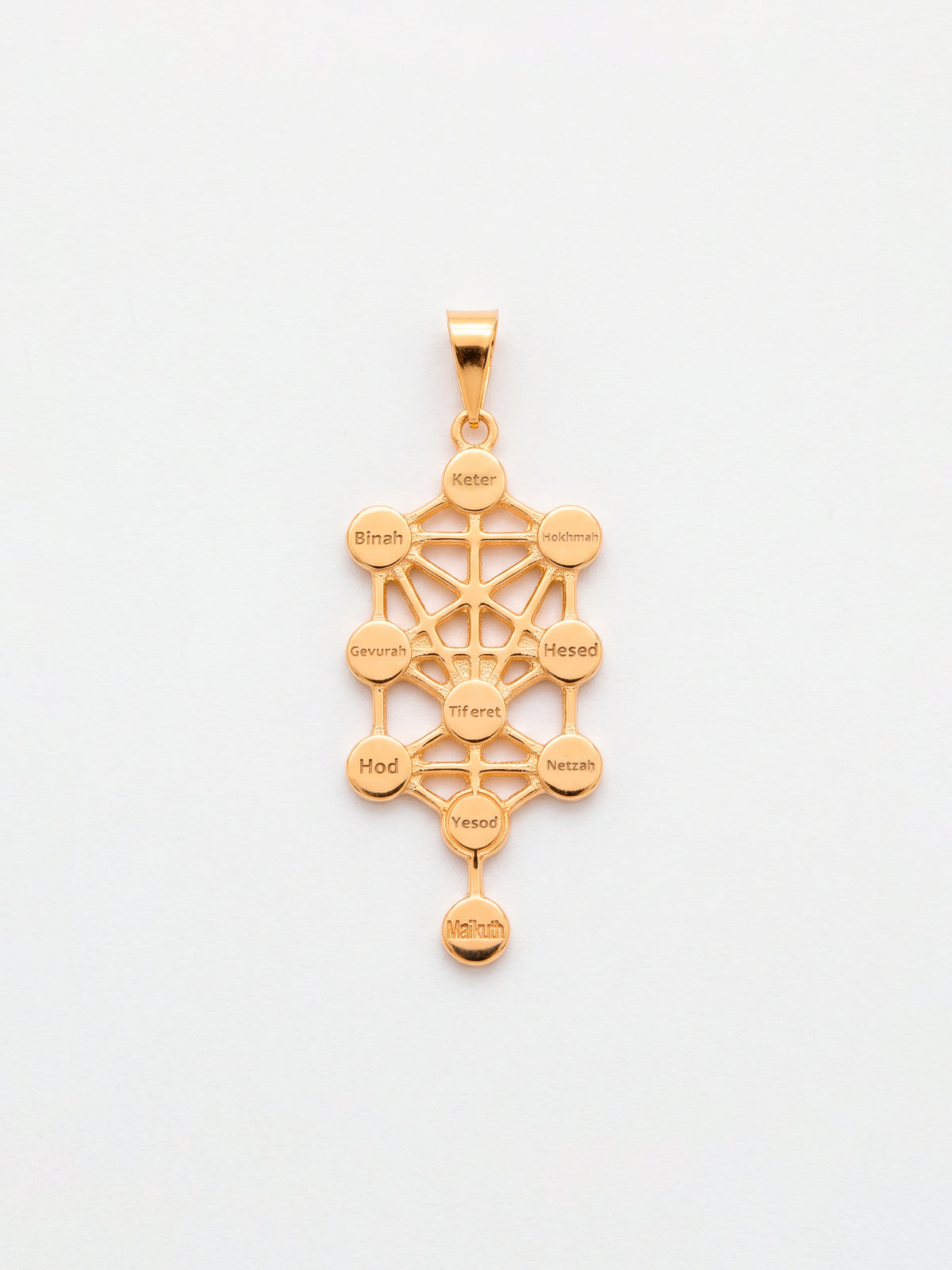 Pingente Kabbalah 2,9 x 1,5 cm - banhado a ouro 18k