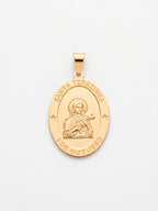 Pingente Santa Terezinha 2,5 x 1,8 cm - banhado a ouro 18k