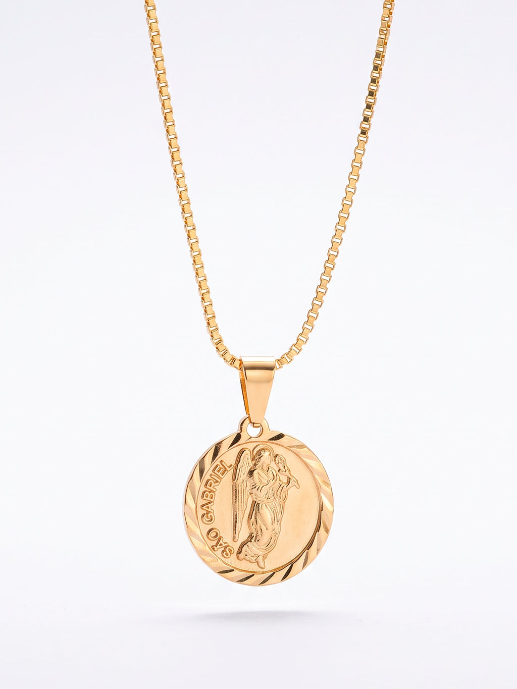 Corrente São gabriel - veneziana - banhado a ouro 18k