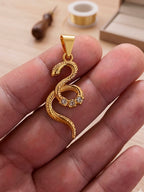 Pingente Serpente - banhado a ouro 18k - foto 3