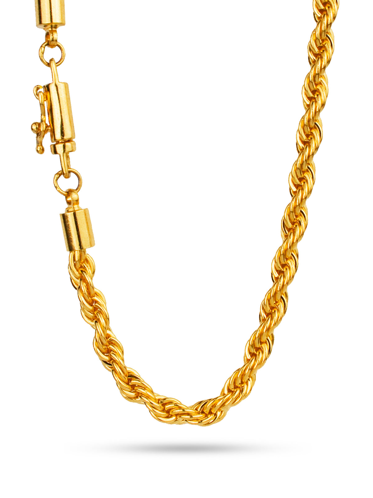 Corrente Cordão baiano 4 mm - fecho canhão