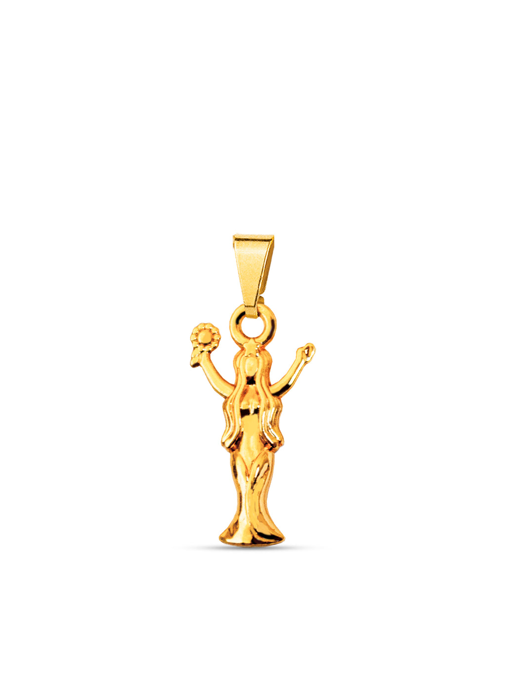 Pingente Iemanjá - banhado a ouro 18k
