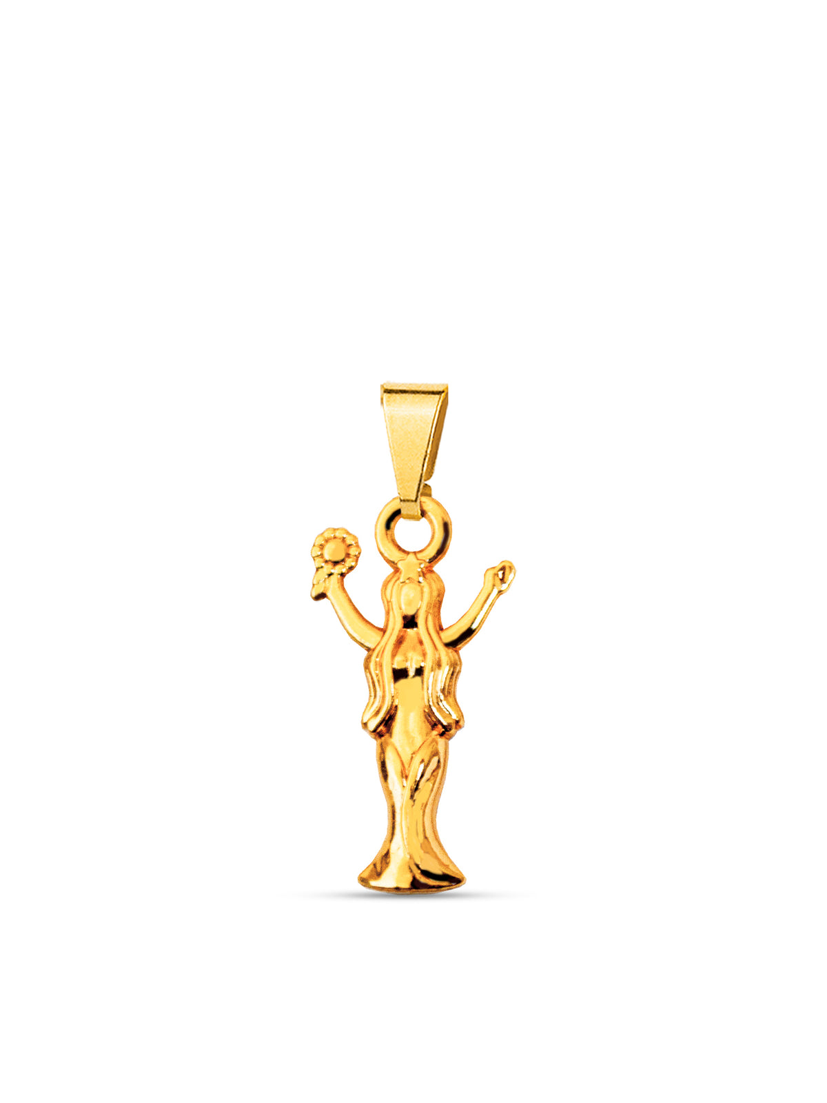 Pingente Iemanjá - banhado a ouro 18k