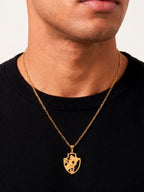 Corrente Vasco vazado - elo longo - banhado a ouro 18k - foto 2