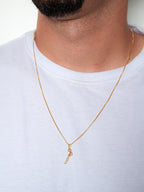 Corrente Espada de Ogum - veneziana - banhado a ouro 18k - foto 4