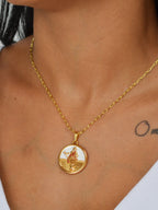Corrente medalha Zé Pelintra branco - elo longo - banhado a ouro 18k - foto 2