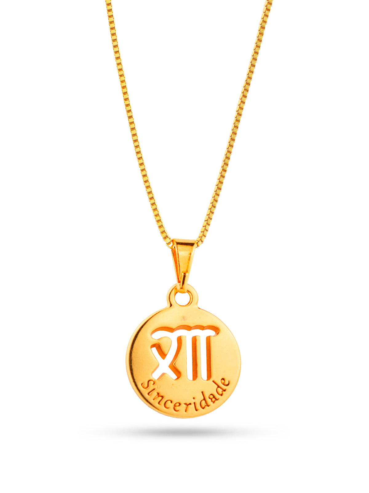 Corrente signo Virgem - veneziana - banhado a ouro 18k - foto 3
