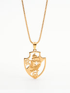 Corrente Vasco vazado - veneziana - banhado a ouro 18k